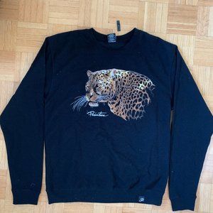 Black Cheetah Graphic Sweatshirt